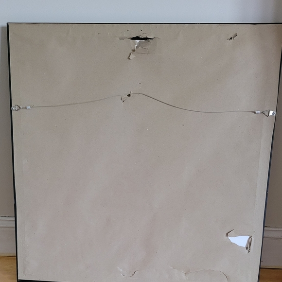 Abstract Yellow Art in Black Frame - Picture 5 of 5